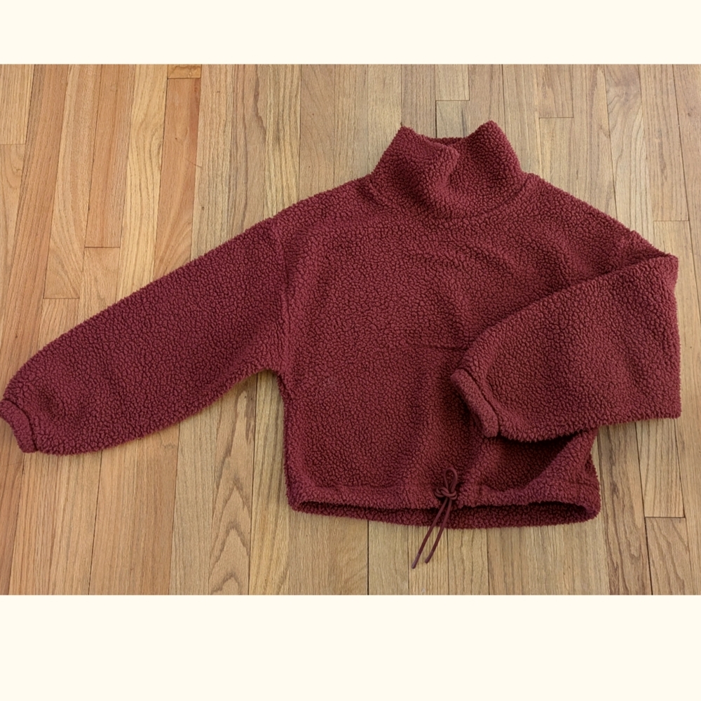 Gap Fit Popover Cropped Fleece- Size Extra Small - Picture 2 of 8